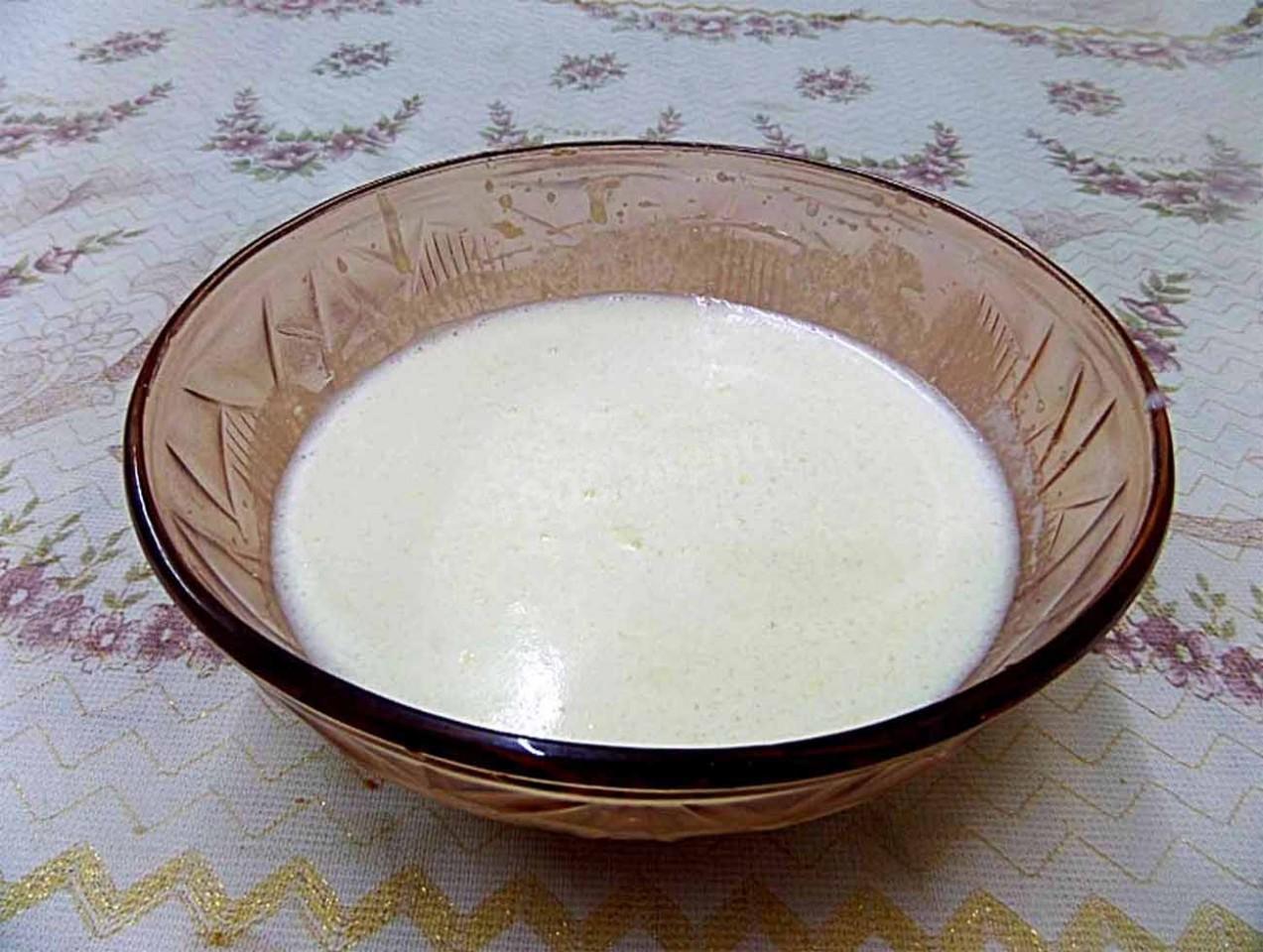 Шаг 3 приготовления Торт с начинкой из бананов