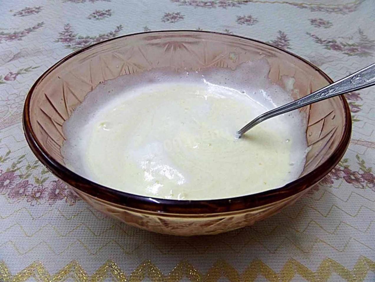 Шаг 4 приготовления Торт с начинкой из бананов