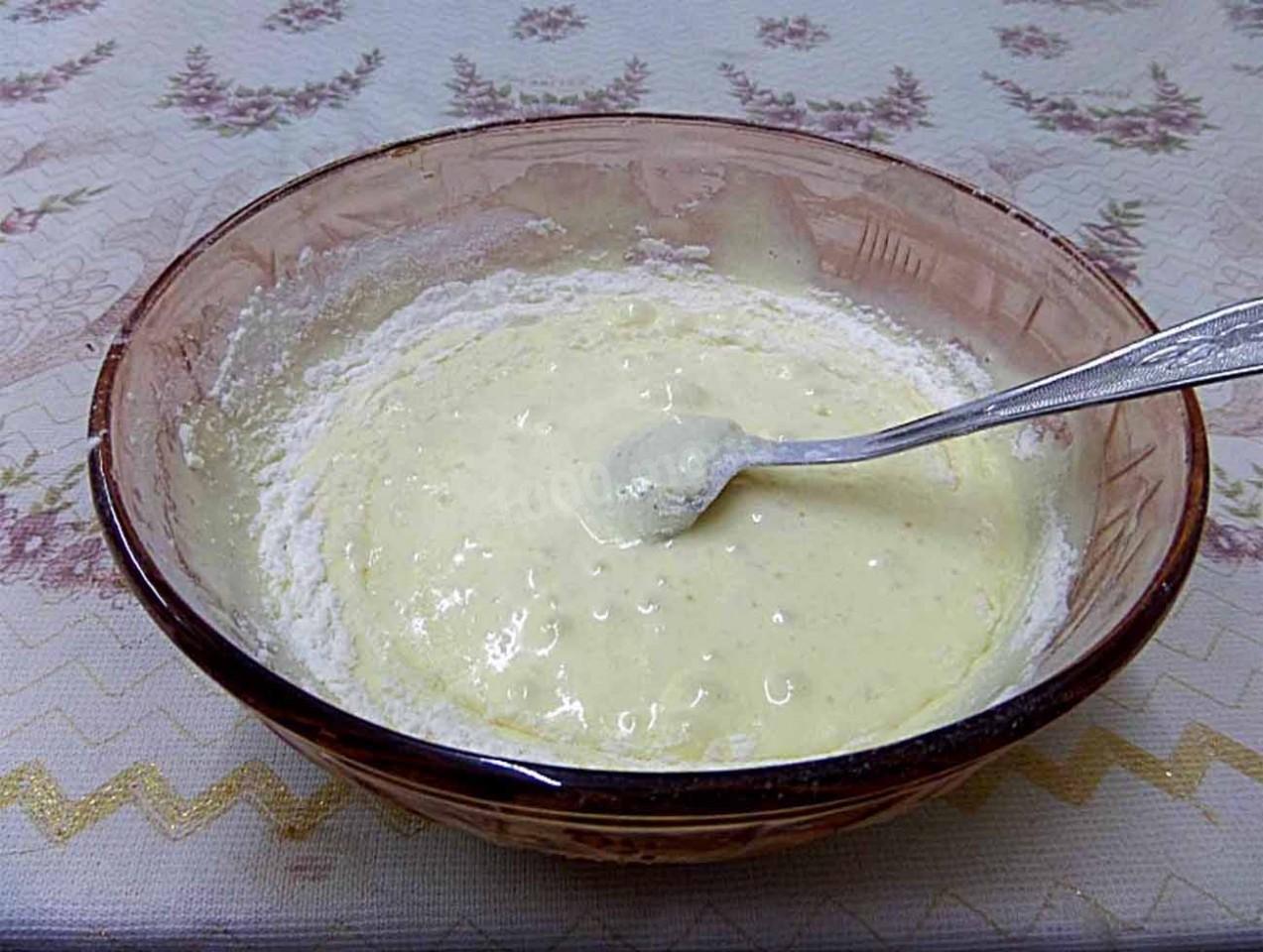 Шаг 5 приготовления Торт с начинкой из бананов