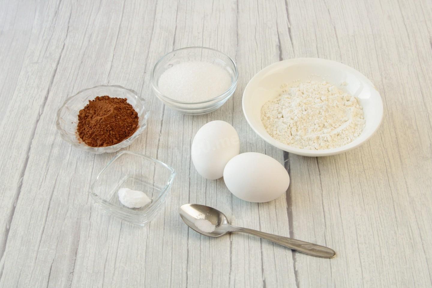 Шаг 1 приготовления Торт с бананом и сгущенкой вареной