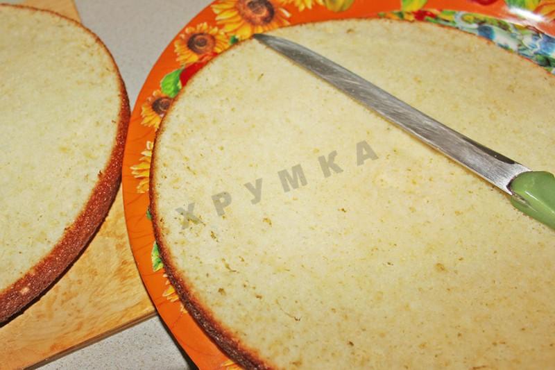 Шаг 7 приготовления Новогодний торт Шишка