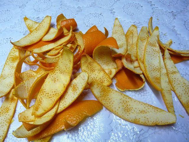 Шаг 1 приготовления Варенье из апельсиновых корок